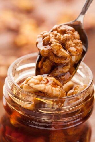 The efficacy of walnuts and honey
